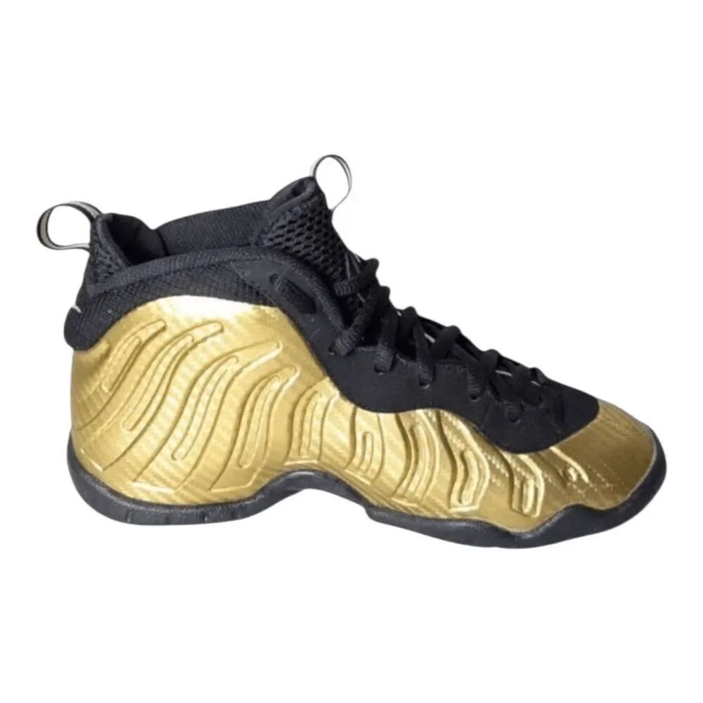 NIKE Air Foamposite Pro GS 'Metallic Gold' Sneakers Size 4Y